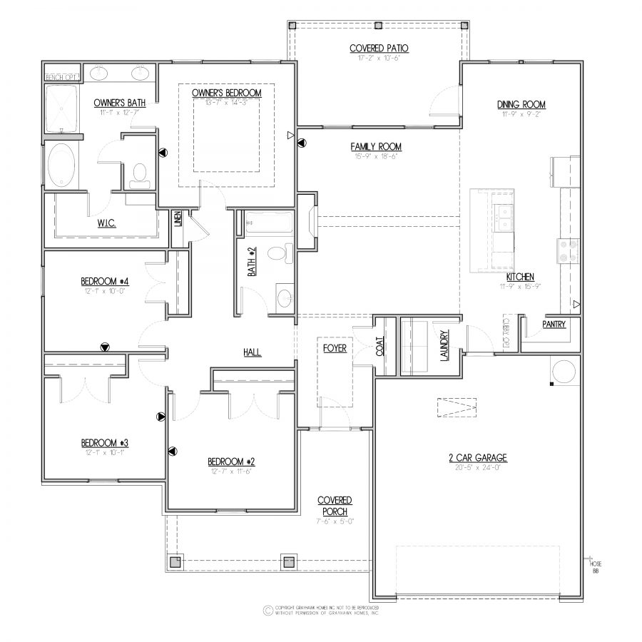 Boston II Floor Plan Grayhawk Homes